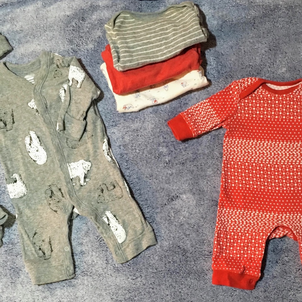 Winter Polar Bear Sleepwear with Newborn Set